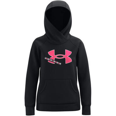 Kap under armour rival fleece logo, zwart, kinderen