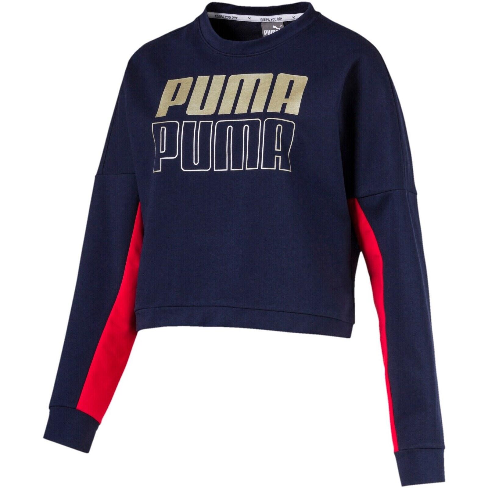 Blouse Puma Modern Sport Crew Sweat, Blue, Women 4/5