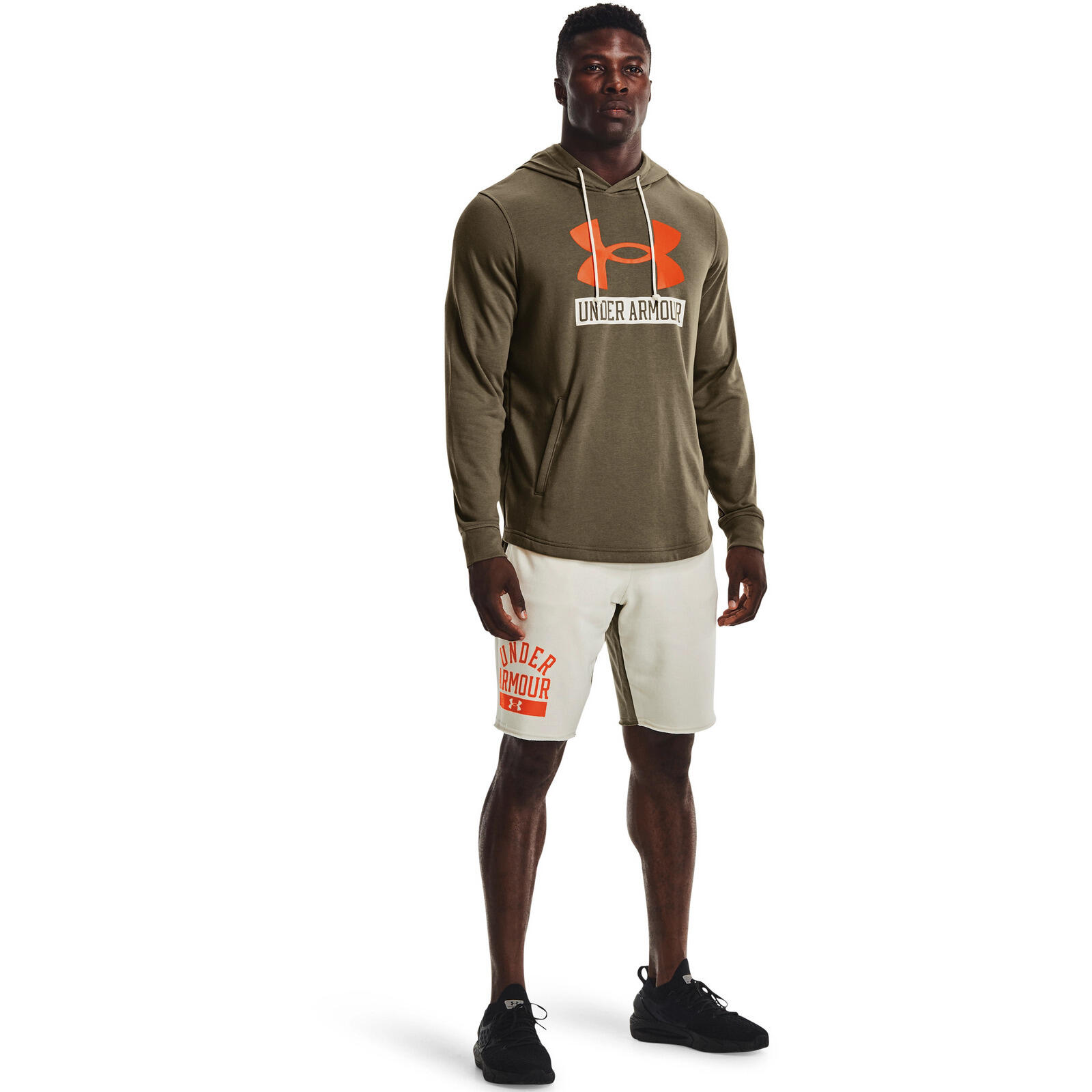 Capuche Under Armour UA Rival Terry Logo, Vert, Hommes 5/5
