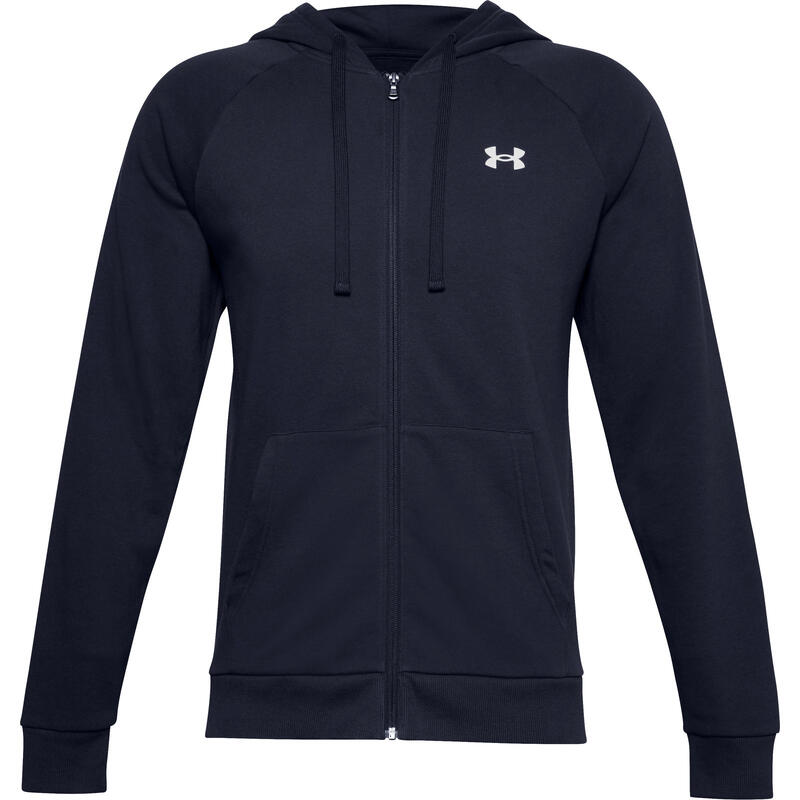 Sweat à capuche Under Armour UA Rival FZ Hoodie, Bleu, Hommes