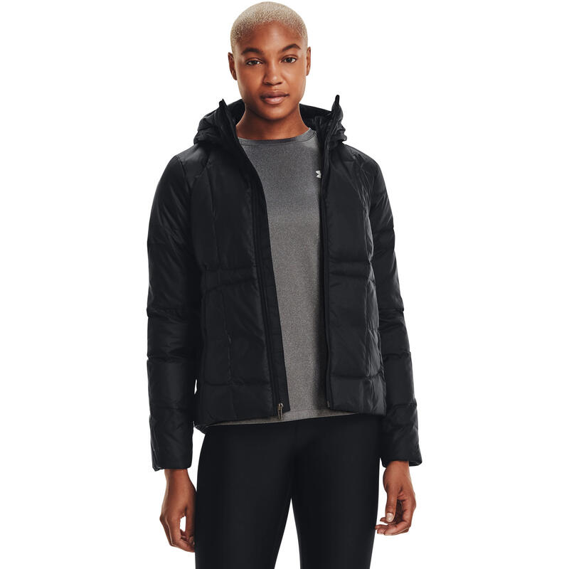 Jas Under Armour Down Hooded, Zwart, Dames