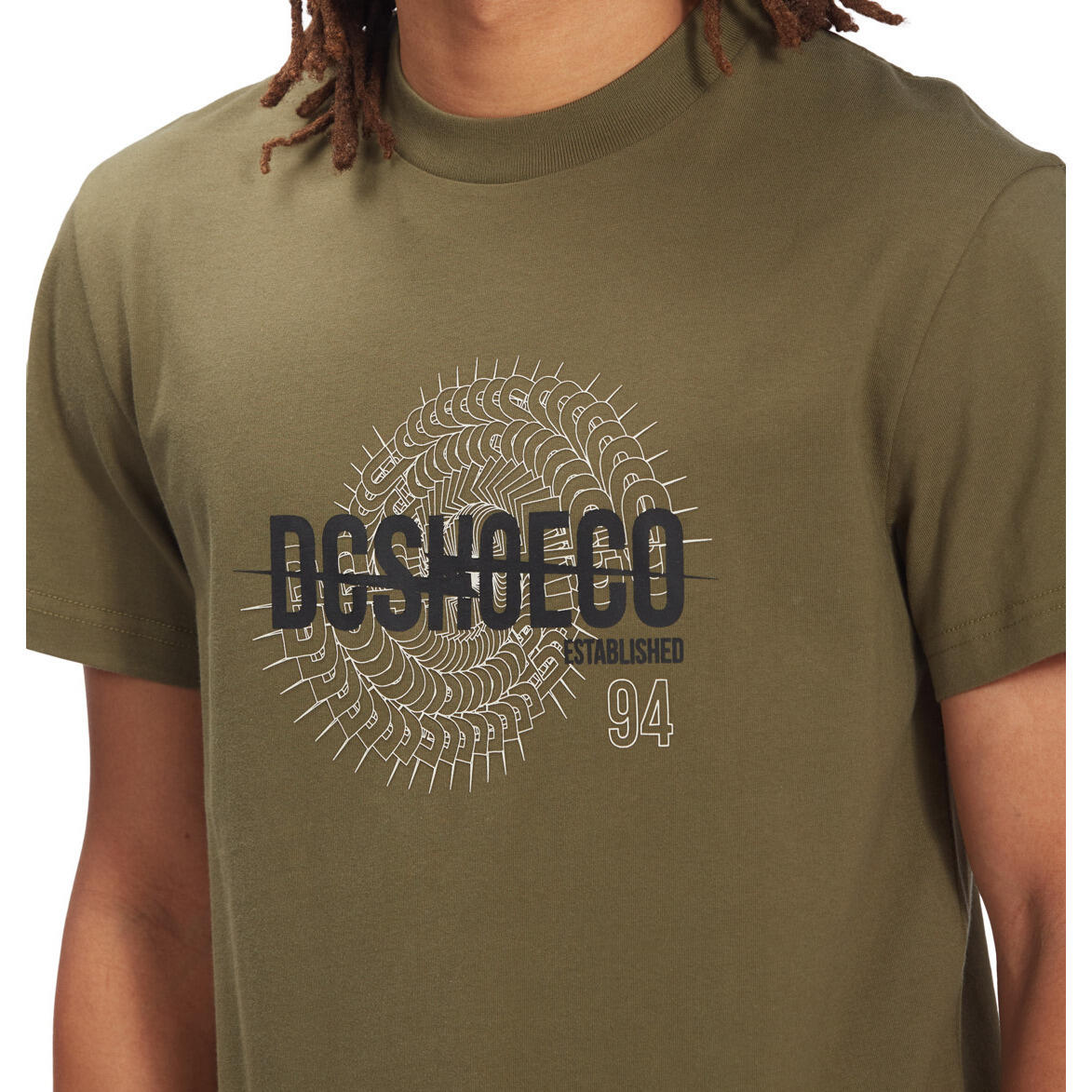 T-Shirt DC Shoes Tracer, Grün, Herren 4/5