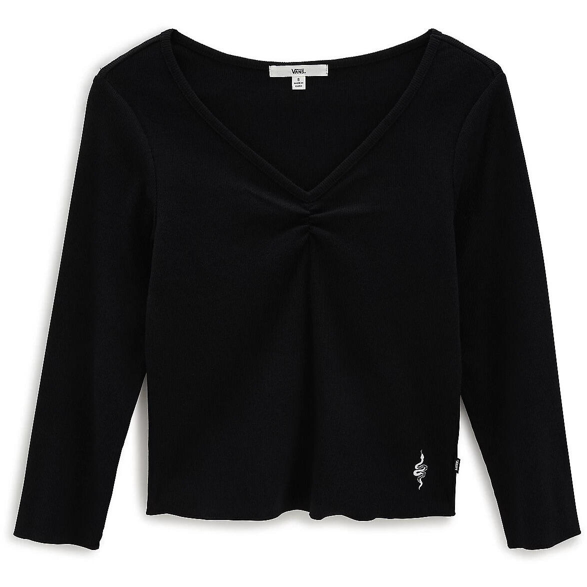 Vans - Chemisier Vans Ainara Crop, Noir, Femmes - T-shirt Manches Longues - Noir - 48 Xl - Decathlon