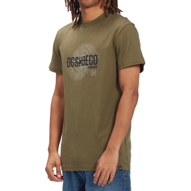 T-shirt DC Shoes Tracer, Groen, Mannen