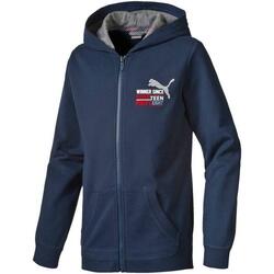 Capuchon Puma STYLE ATHL Hooded Sweat Jacket, Blauw, Kinderen