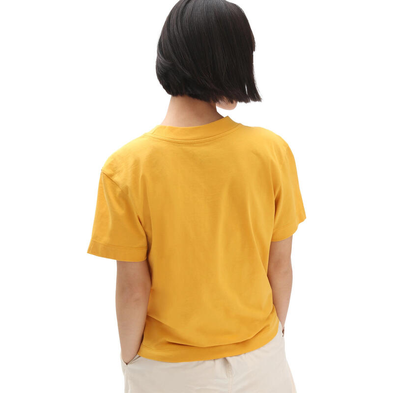 Camiseta de manga corta Vans V Boxy, Amarillo, Mujer