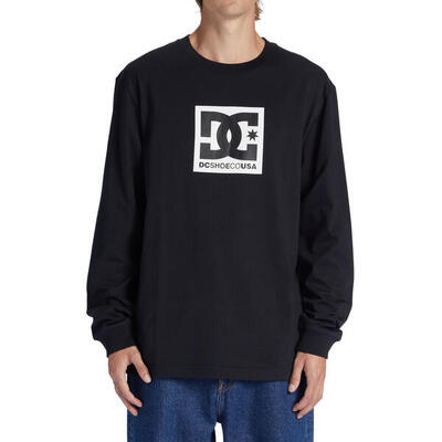 Blouse dc shoes square star, zwart, mannen