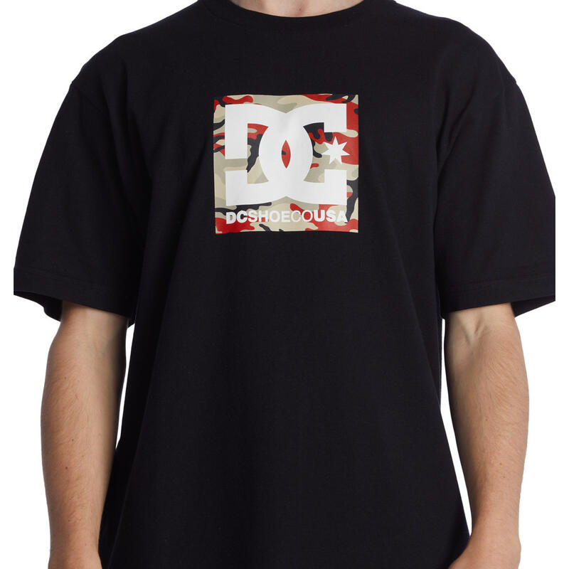 T-shirt DC Shoes Square Star Fill, Noir, Hommes