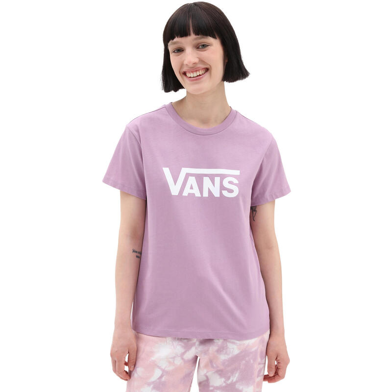 T-shirt Vans Drop V Crew-b, Paars, Dames