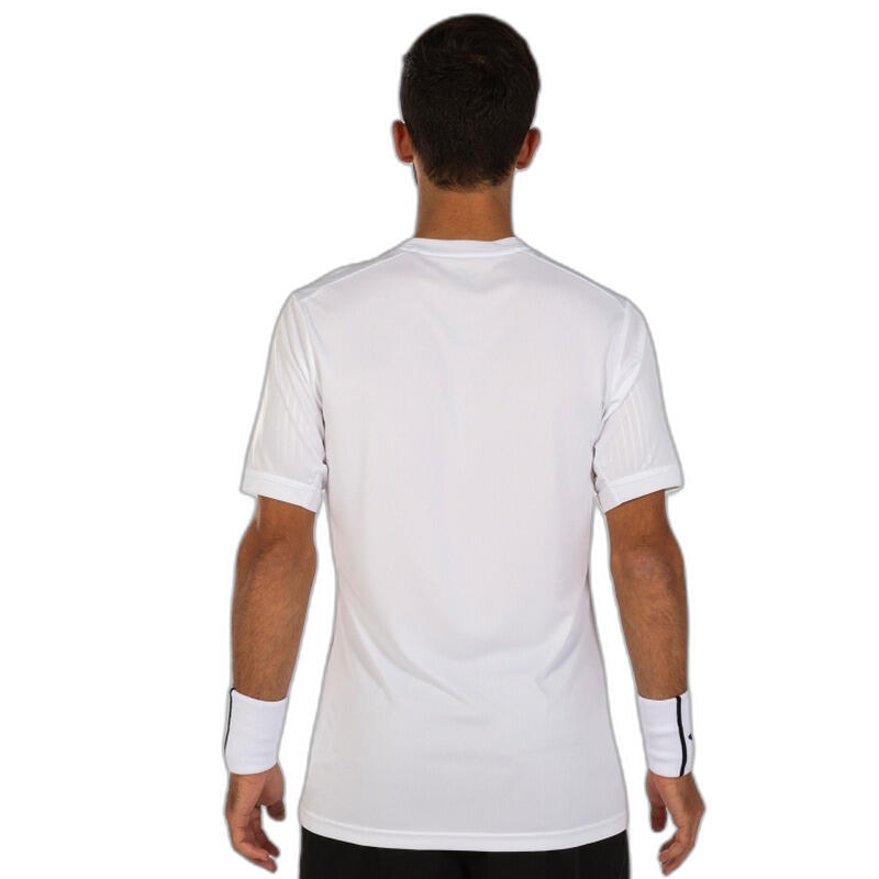 Camiseta Manga Corta Pádel Hombre Joma Montreal Blanco