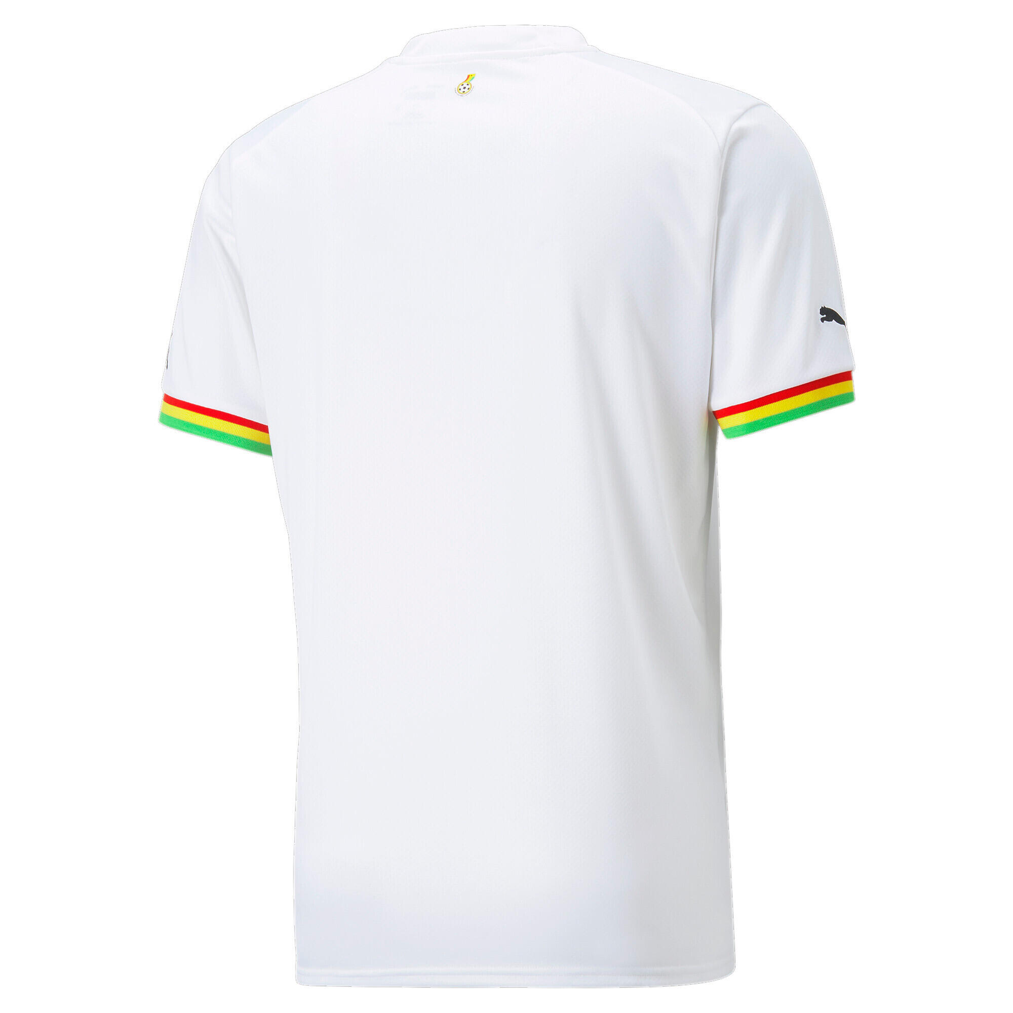 Męska replika koszulki domowej Ghany 22/23 PUMA White Black 7/7