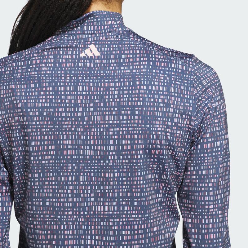 Top Ultimate365 Printed Quarter Zip Mock