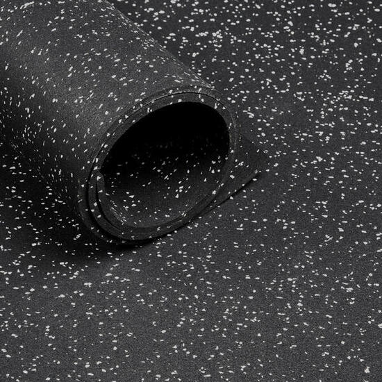 Pavimento sportivo - Rotolo da 125 m² - Spessore 6 mm - Nero / Grigio