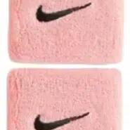 NIKE WRSTBAND SWOOSH PINK/BLACK