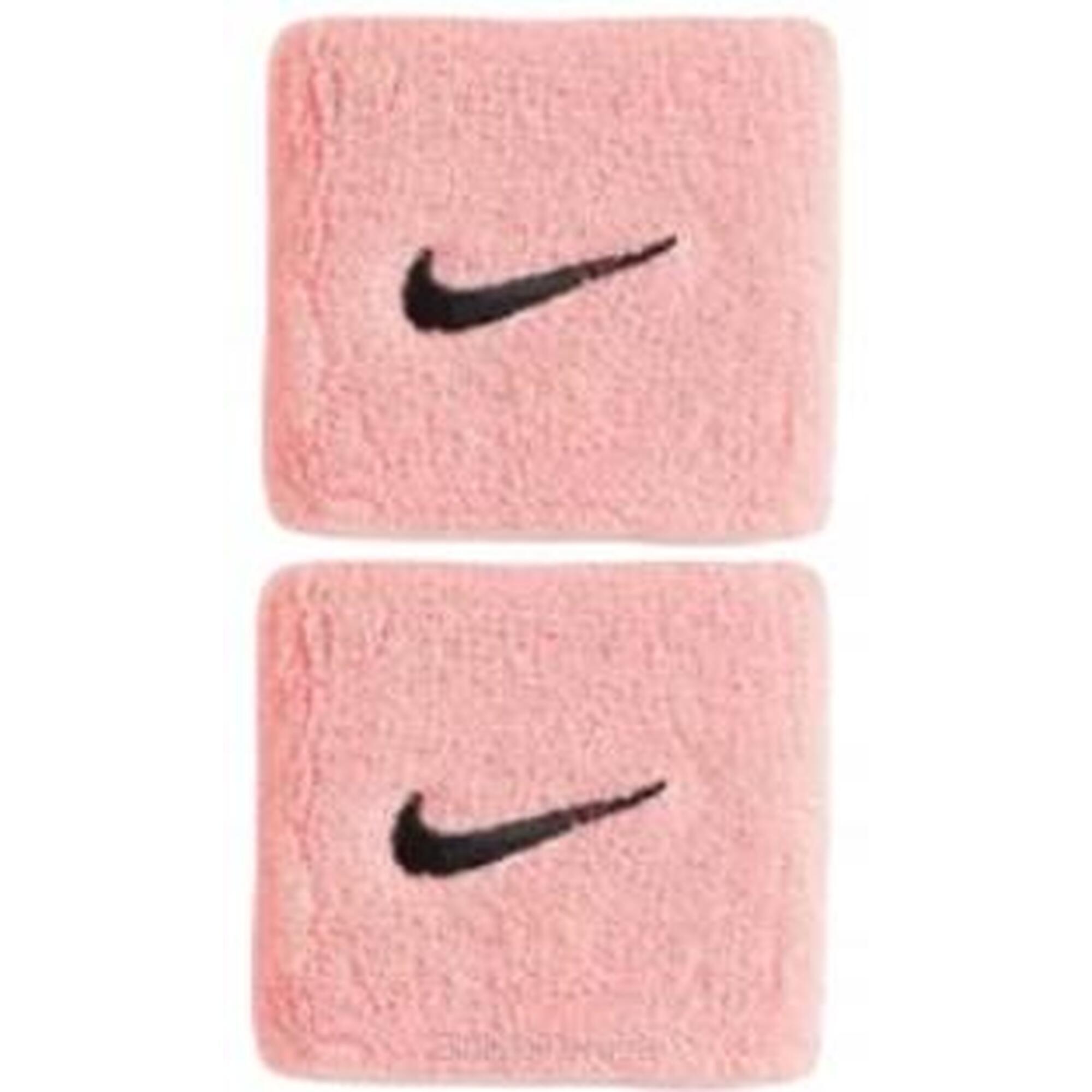 Opaska na nadgarstek Nike Swoosh, różowa