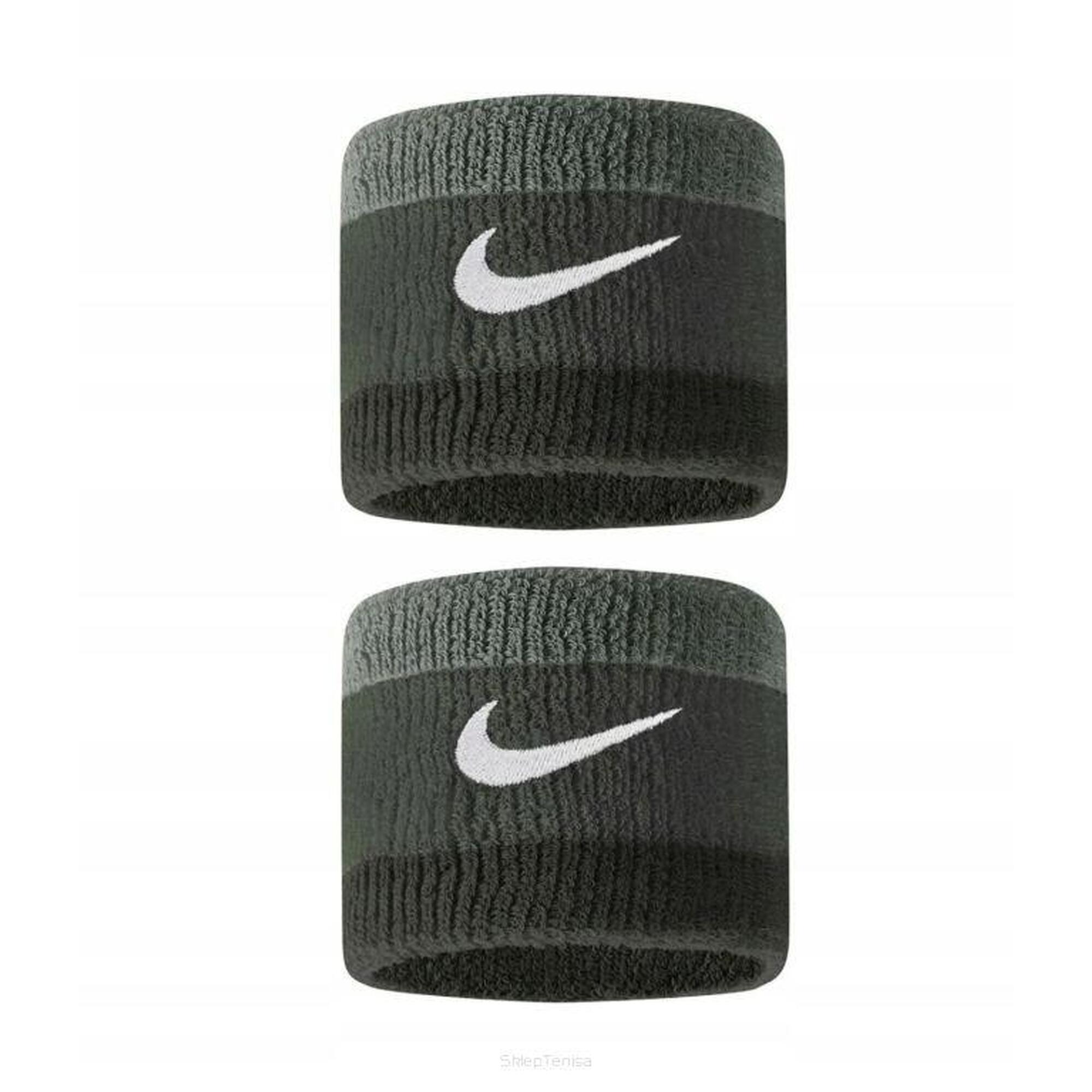 Frotka tenisowa Nike Swoosh Wristbands zielona