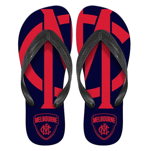 Melbourne Demons AFL Thongs Plugger Flip Flops