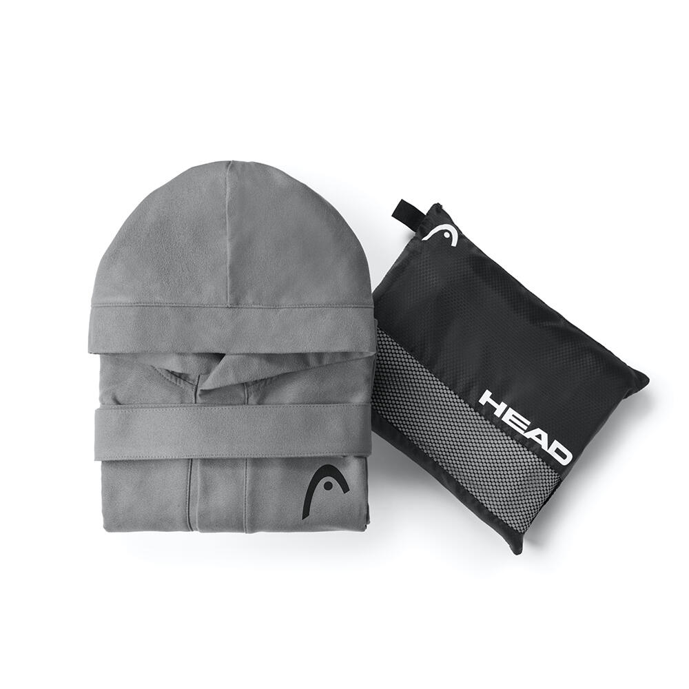Head Active Badjas voor dames en heren, met capuchon en zakken, lichte