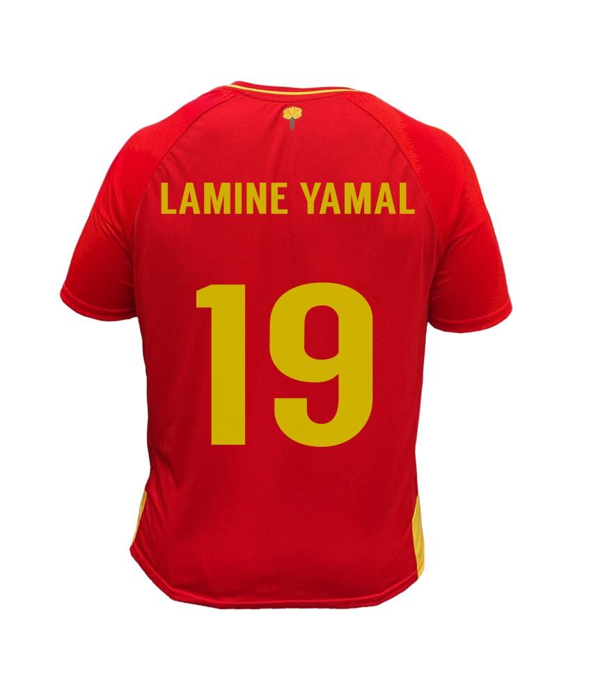 SPAIN Camiseta Fútbol España Eurocopa 2024 1ª Equipación Réplica Oficial Lamine Yamal