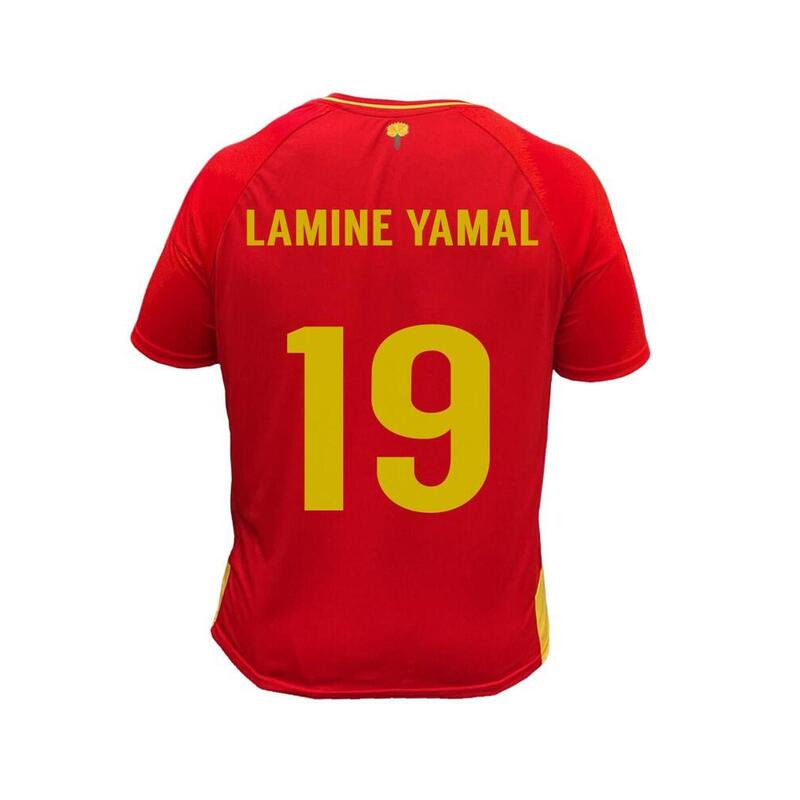 Camiseta Fútbol España Eurocopa 2024 1ª Equipación Réplica Oficial Lamine Yamal