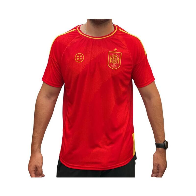 Camiseta Fútbol España Eurocopa 2024 1ª Equipación Réplica Oficial Sin Dorsal