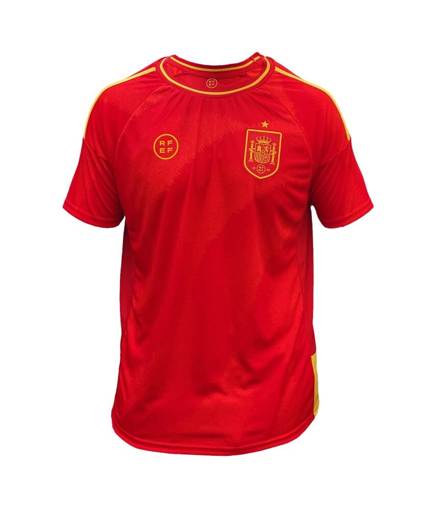 SPAIN Camiseta Fútbol España Eurocopa 2024 1ª Equipación Réplica Oficial Sin Dorsal