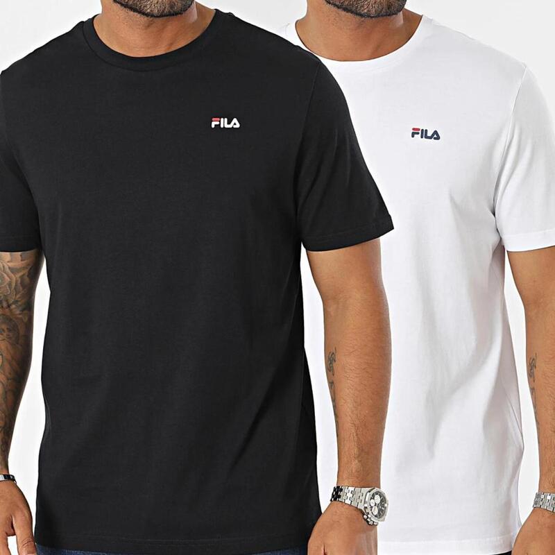 Heren Fila Brod Sport T-shirt 2-pack