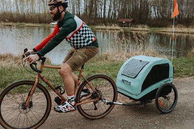 Fahrradanhänger für aktive Menschen oder ältere Hunde PETRIVE von 40 kg