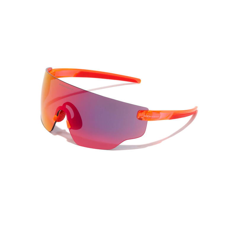 HAWKERS - Lunettes de soleil pour Homme et Femme Fluor Orange Ruby - SPEED