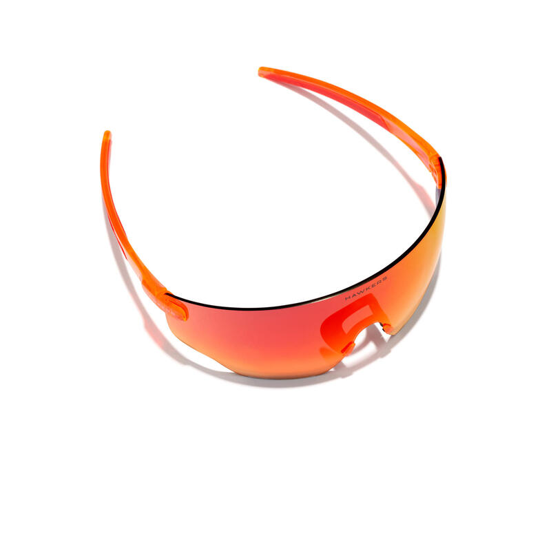 HAWKERS - Lunettes de soleil pour Homme et Femme Fluor Orange Ruby - SPEED