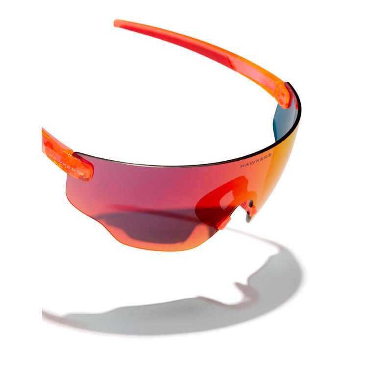 HAWKERS - Lunettes de soleil pour Homme et Femme Fluor Orange Ruby - SPEED
