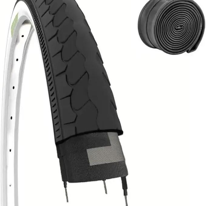 Tyre 26x1 3/8 (37-590)+inner tube, tyre black 26 x 1 3/8 Dutch bike EV