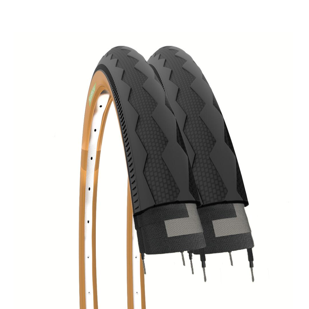 ECOVELO 2 copertoncini 700x28C (28-622), pneumatici bici stradale 700 x 28C vintage EV