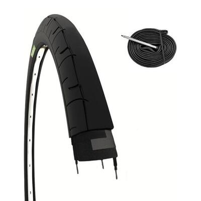 Band 700 x 23c (23-622)+binnenband, fietsband weg 700x23c speed ev