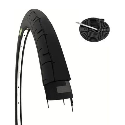Band 700 x 23C (23-622)+binnenband, fietsband weg 700x23C speed EV