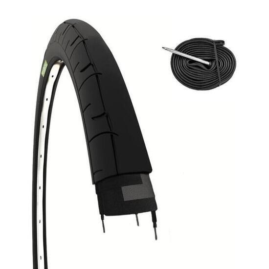 Band 700 x 23C (23-622)+binnenband, fietsband weg 700x23C speed EV