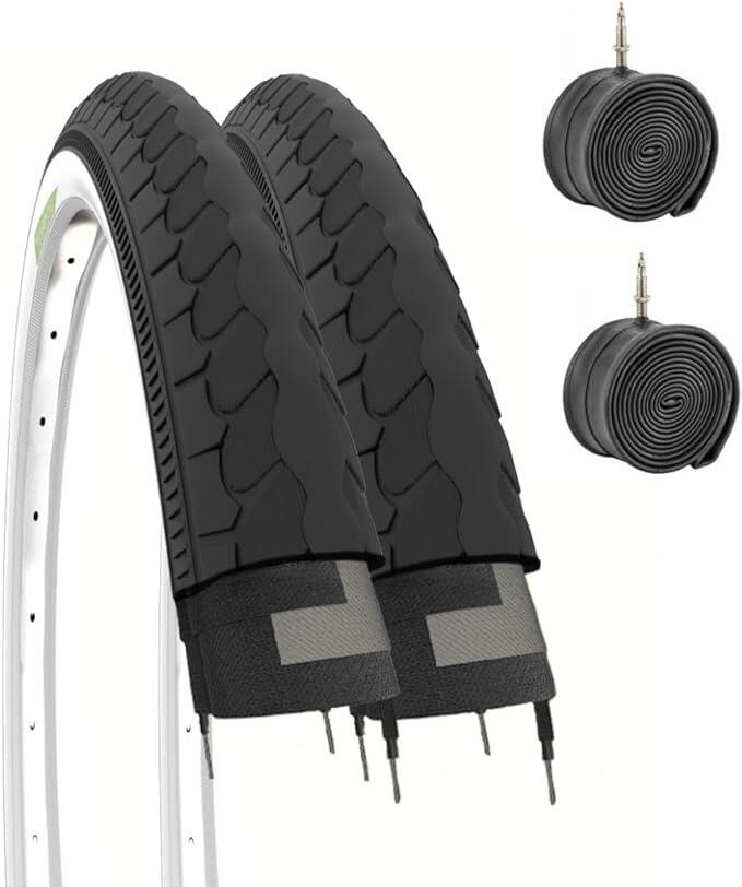 ECOVELO 2 copertoni 26x1 3/8 (37-590)+camere, pneumatici 26 x 1 3/8 bicicletta olanda EV