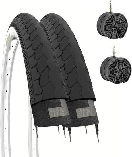 2 copertoni 26x1 3/8 (37-590)+camere pneumatici 26 x 1 3/8 bicicletta olanda EV