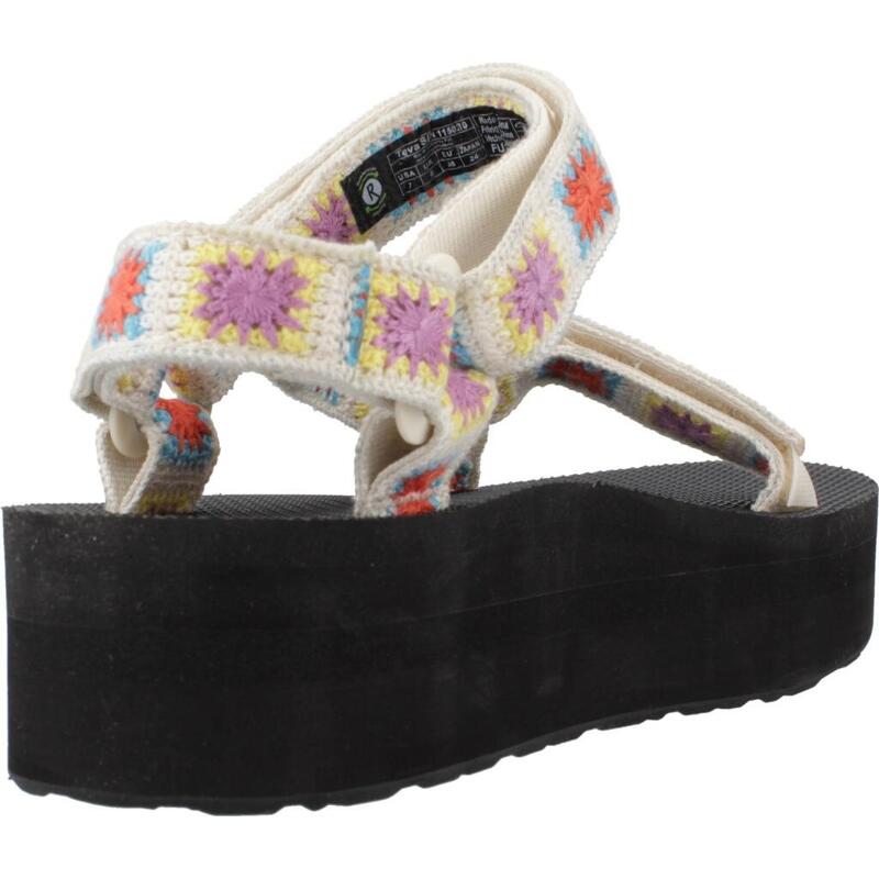 Sandalias Mujer Teva W Flatform Universal Croche Beis