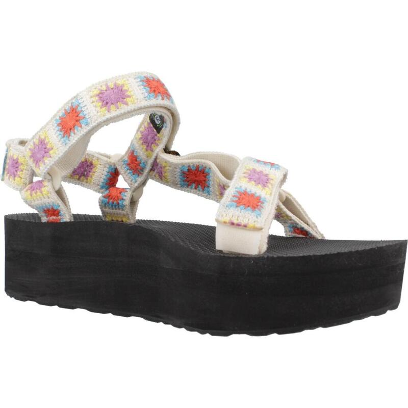 Sandalias Mujer Teva W Flatform Universal Croche Beis