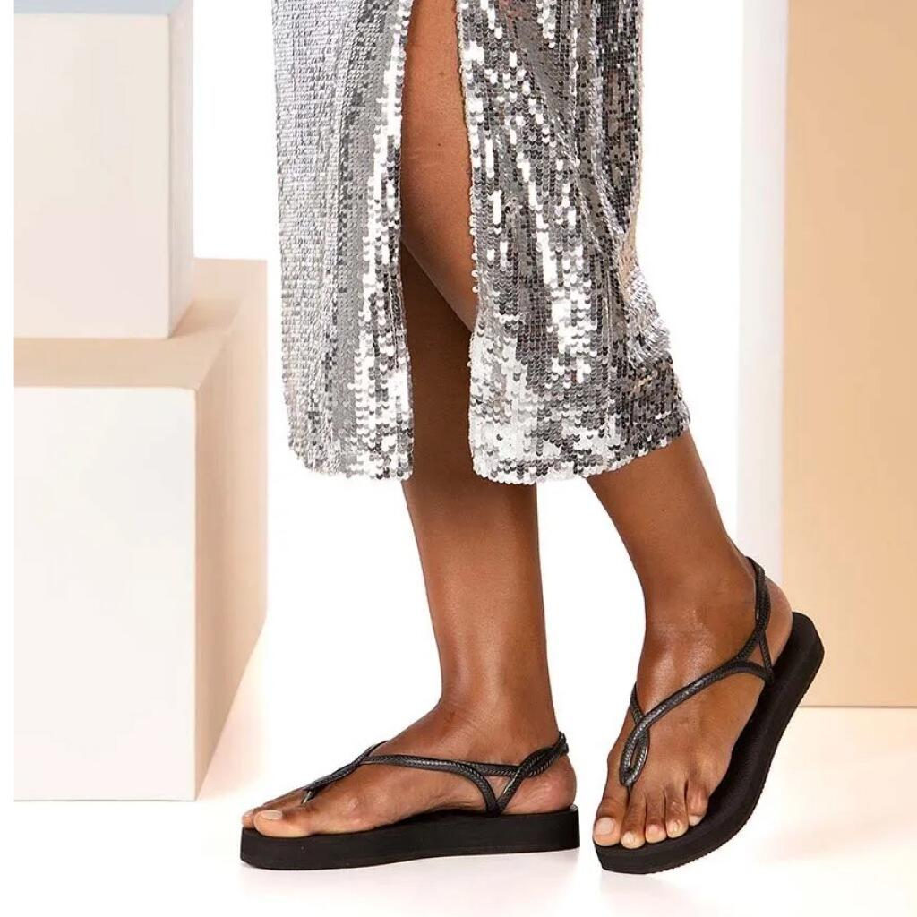 Flip-flops Havaianas Model Luna Flatform Kleur Zwart 4/5