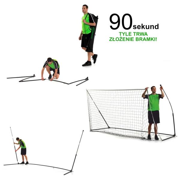 Bramka do piłki nożnej QUICKPLAY KICKSTER 16x7' 5x2 m przenośna 2/7