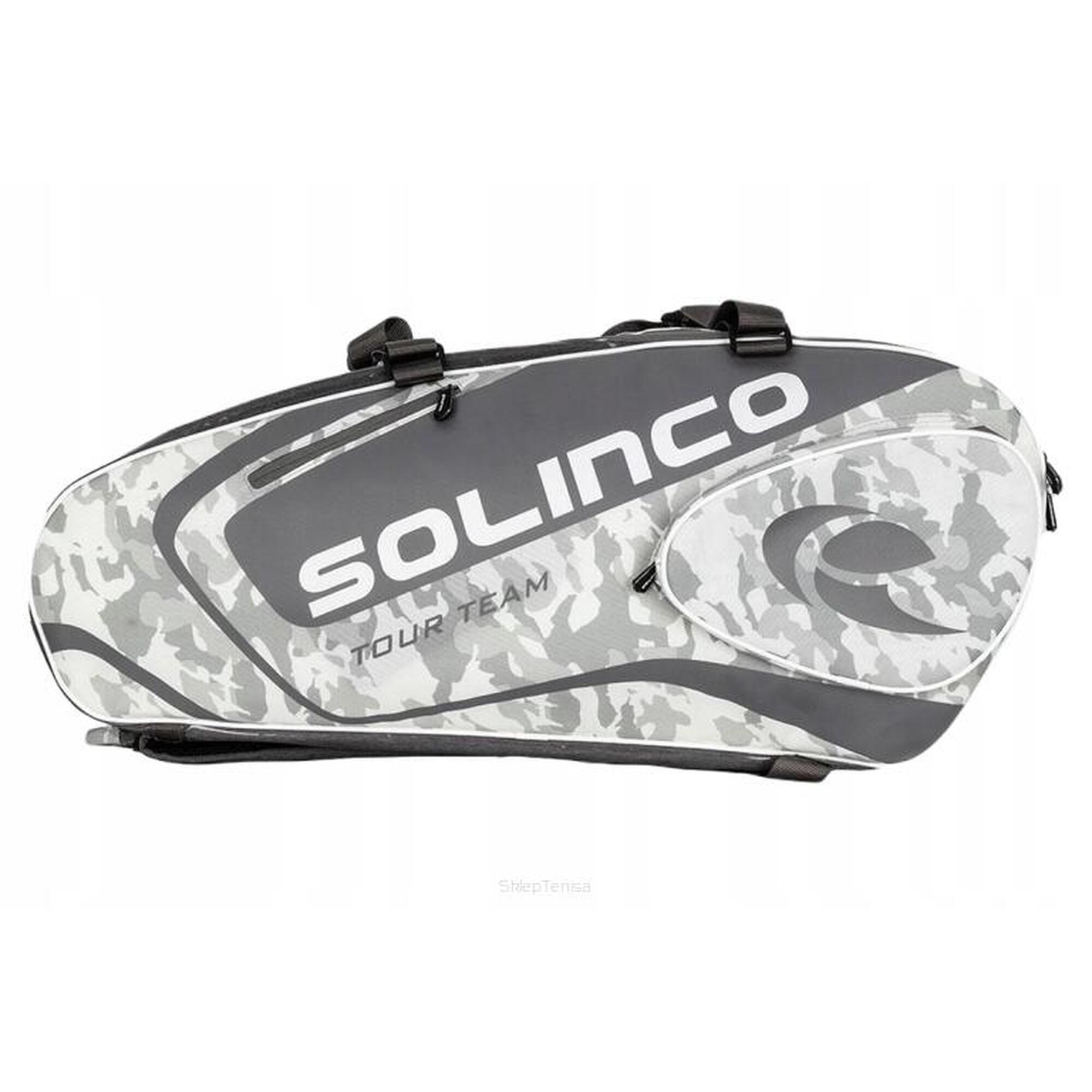 Torba tenisowa Solinco Racquet Bag 6 biała camo
