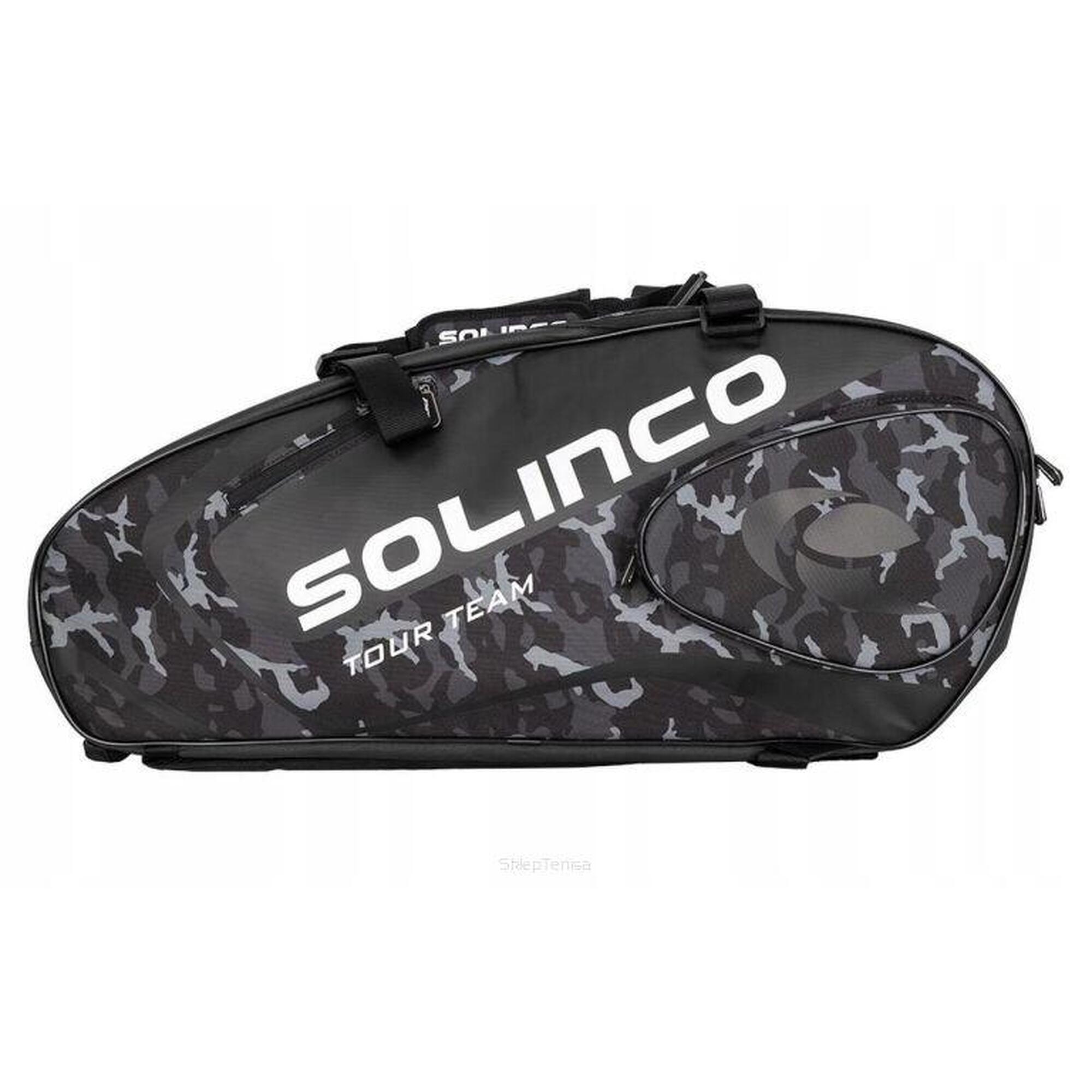 Torba tenisowa Solinco Racquet Bag 6 czarna camo