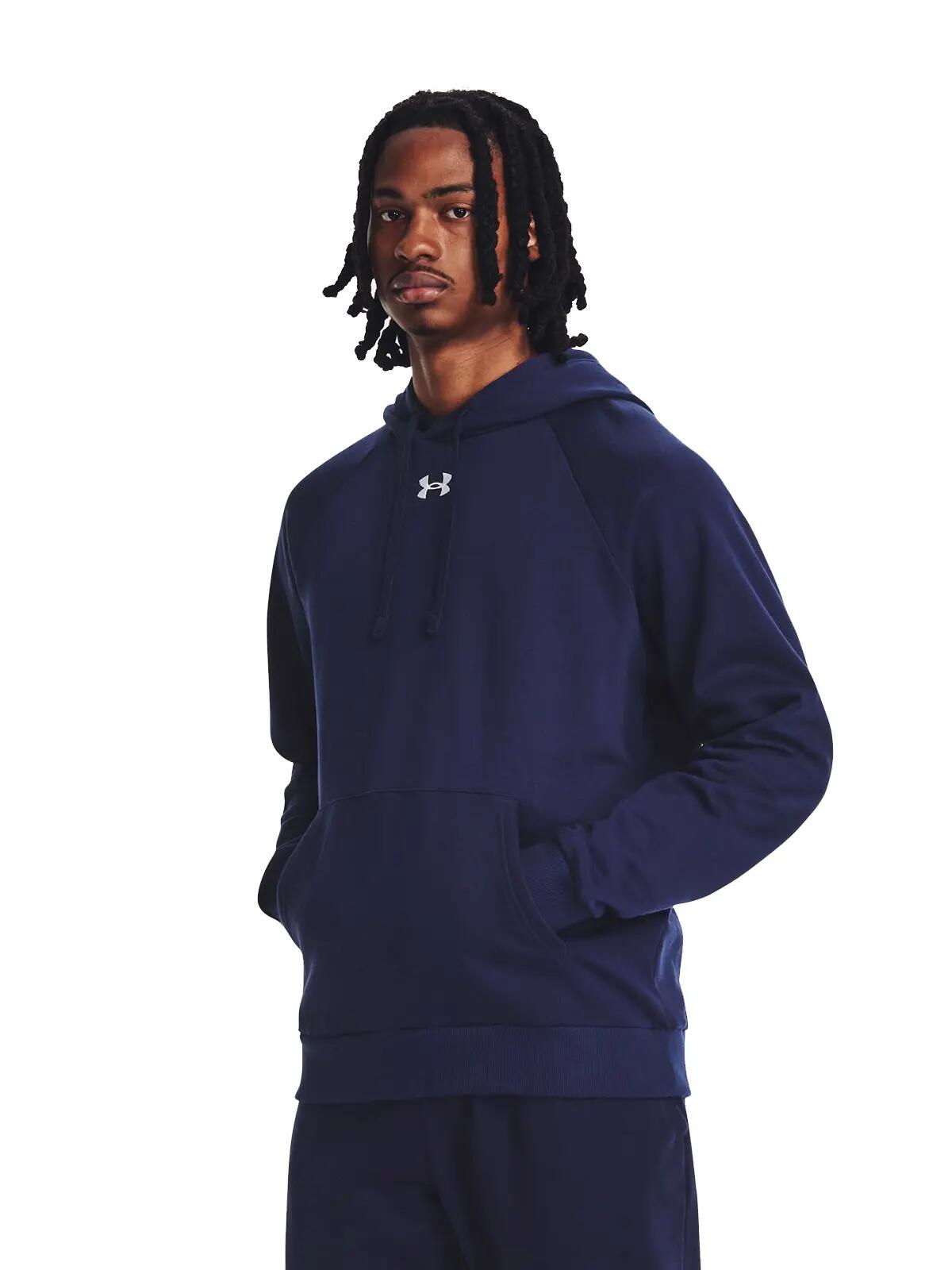 Bluza fitness męska UNDER ARMOUR Rival Fleece Hoodie z kapturem 6/7