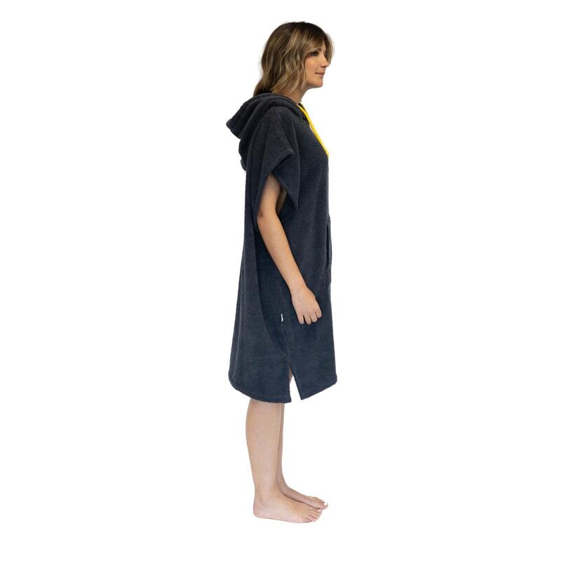 Pacifique Sud | Poncho Surf | Gris | Sans Manches | Taille Moyenne