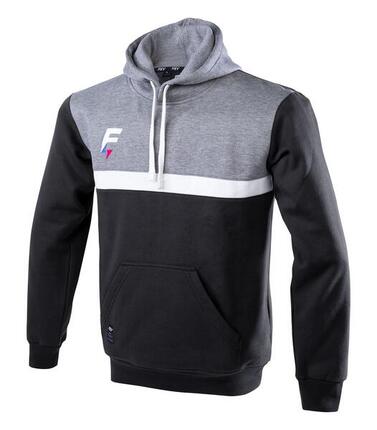 Sweat capuche de rugby Force XV MEDIANE marine-ciel