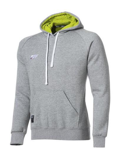 Sweat capuche de rugby Force XV FORCE enfant gris chiné