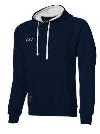 Sweat capuche de rugby Force XV FORCE enfant gris chiné