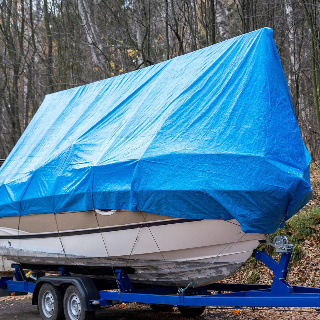 Manan Heavy Duty Tarpaulin Camping Tent Cover Waterproof 6.1x6.1m